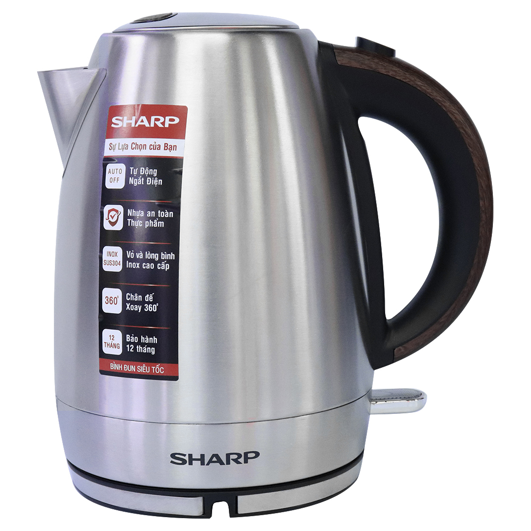 Bình đun siêu tốc sharp ekj-17evsd-wd 1.7 lít