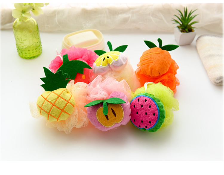 COMBO 2 Bông Tắm Bọt Biển Hình Trái Cây Đáng Yêu Cho Bé Khi Tắm Tạo Thích Thú