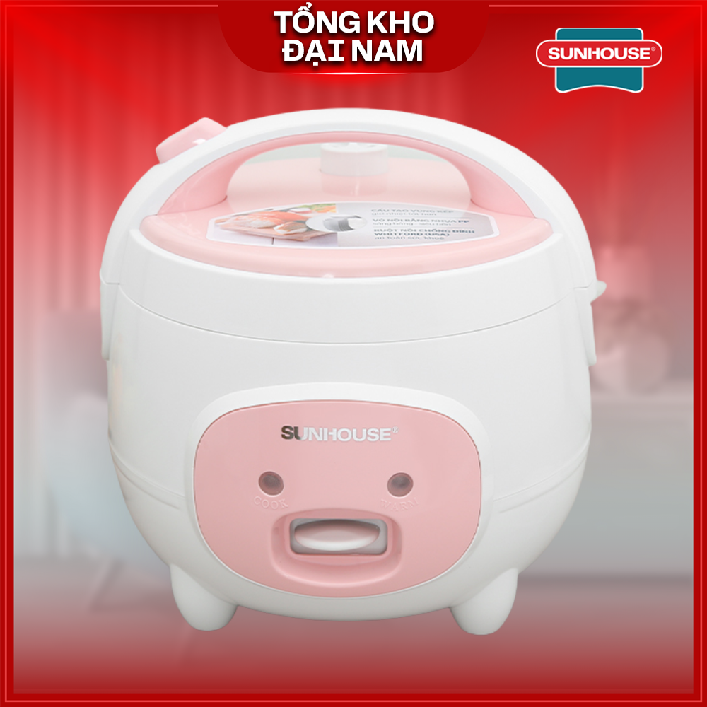 Nồi cơm điện 1.8l sunhouse shd8607w