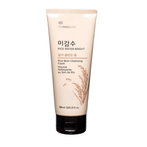 Sữa Rửa Mặt Làm Sáng Da Có Hạt THE FACE SHOP Rice Water Bright 150ML - Hàn Quốc