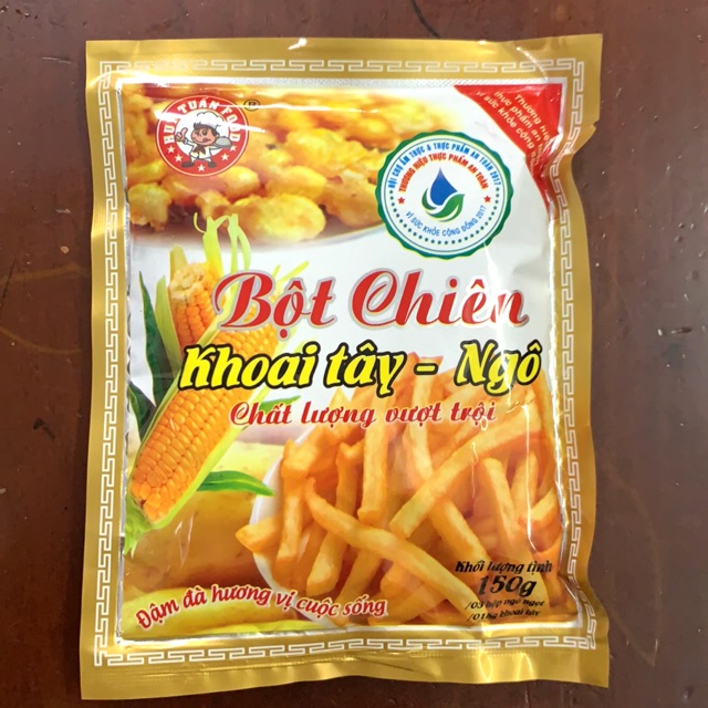 Bột Chiên Khoai Tây-Ngô Gói 38g/150g Huy Tuấn