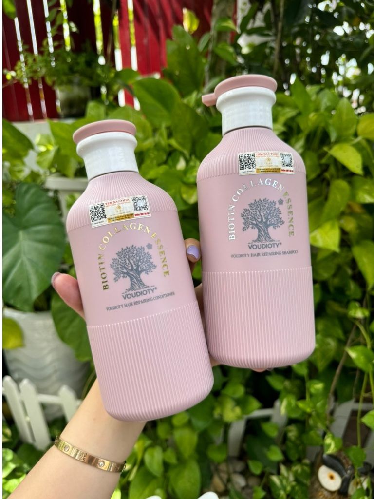 Cặp Dầu Gội Xả BIOTIN COLLAGEN BLUE 500ML Hương Nước Hoa, Giảm Rụng Tóc, Kích Mọc Tóc, Phục Hồi Tóc Khô Xơ