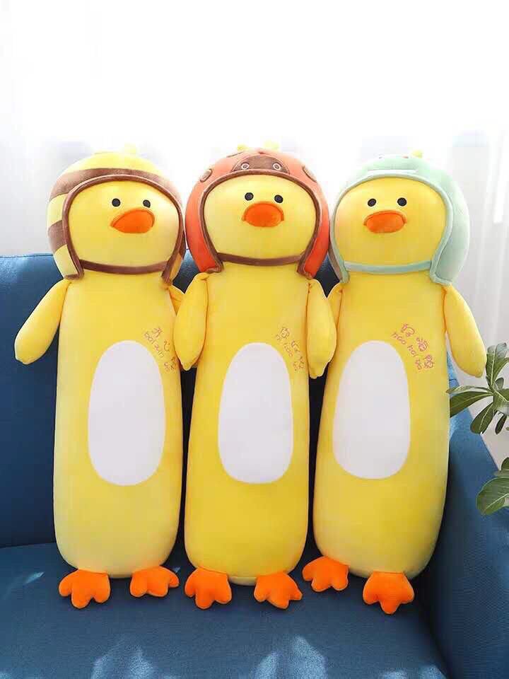Gối ôm hình thú nhồi bông vải nhung mềm kích thước 110cm
