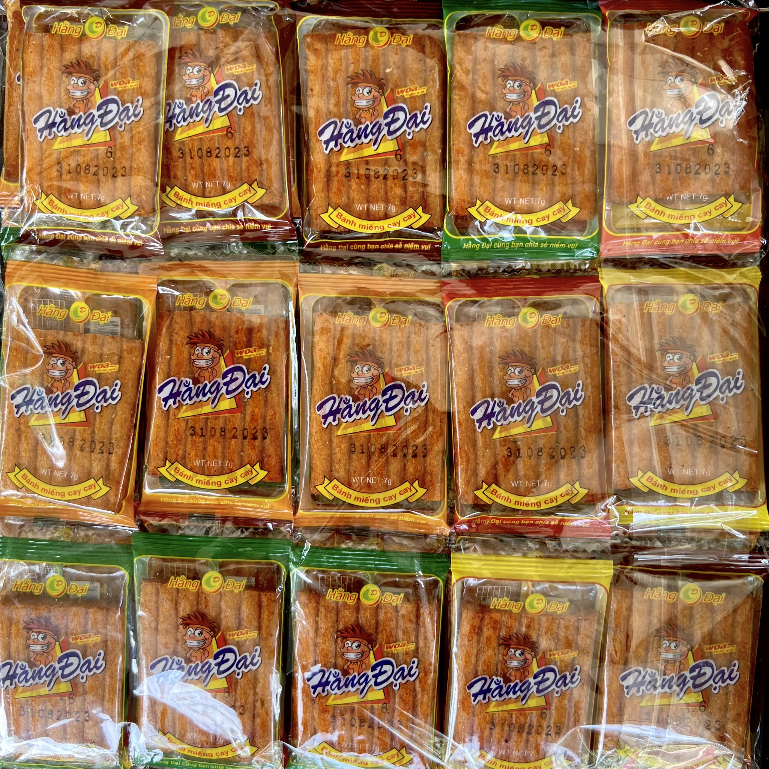 Bịch 18 Gói Mini Snack Hằng Đại Vị Sườn Miếng Sỉ Ngon Cay Cay