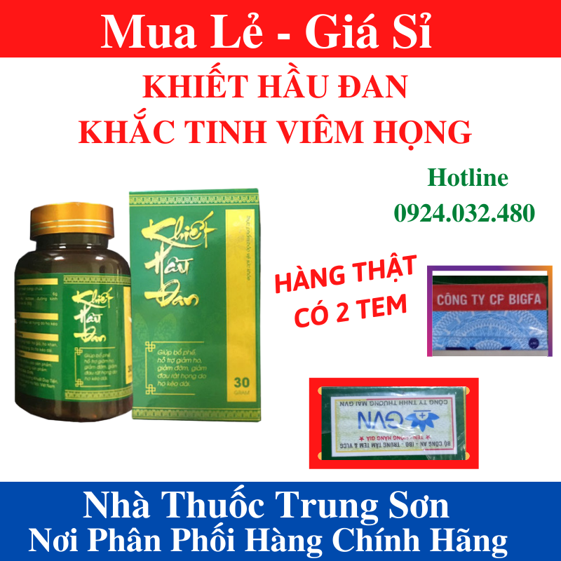 Viên Uống Hỗ Trợ Giảm Ho Khiết Hầu Đan - TS001
