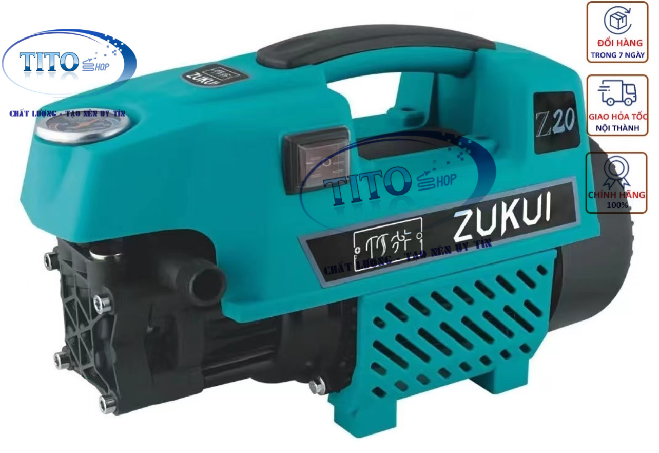 Máy xịt rửa xe zukui z20 z30 z40 - 2400w phiên bản 2022 .tặng bình bọt xà bông.thay thế cho dòng zukui s1 s2 s3