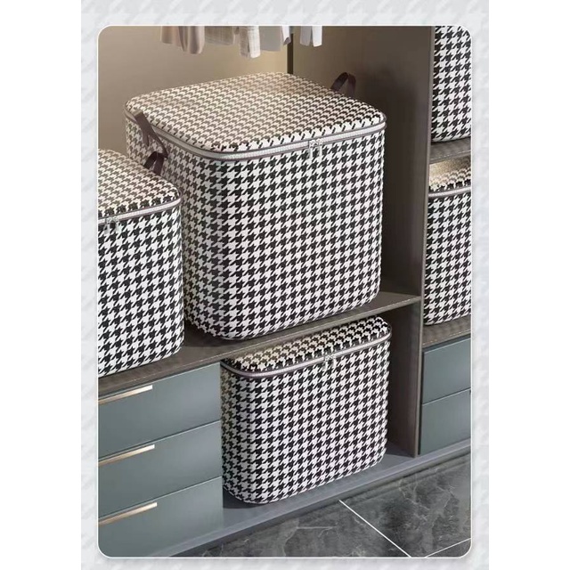 Giỏ vải vuông đựng đồ đa năng gấp gọn - sọt vải đựng quần áo đồ chơi chống thấm nước
