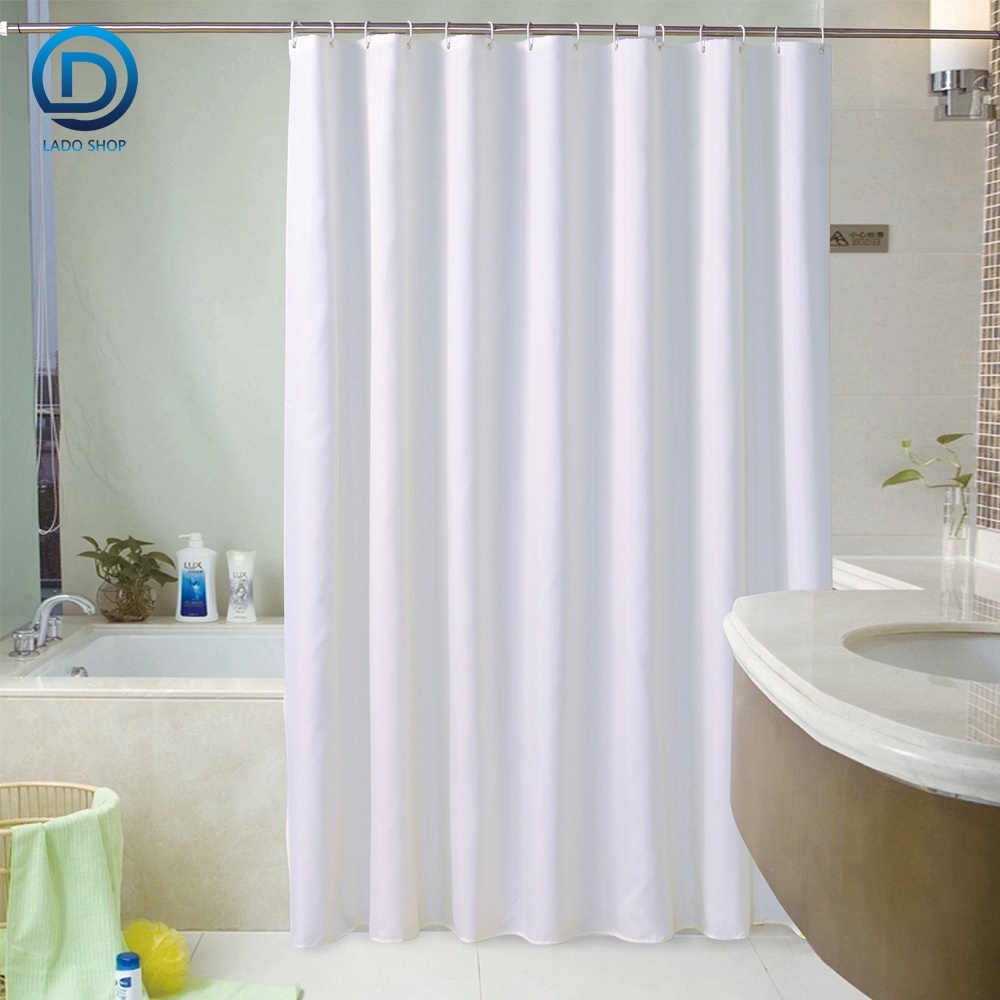 Rèm treo phòng tắm treo cửa chống thấm màu trơn Lanmeng