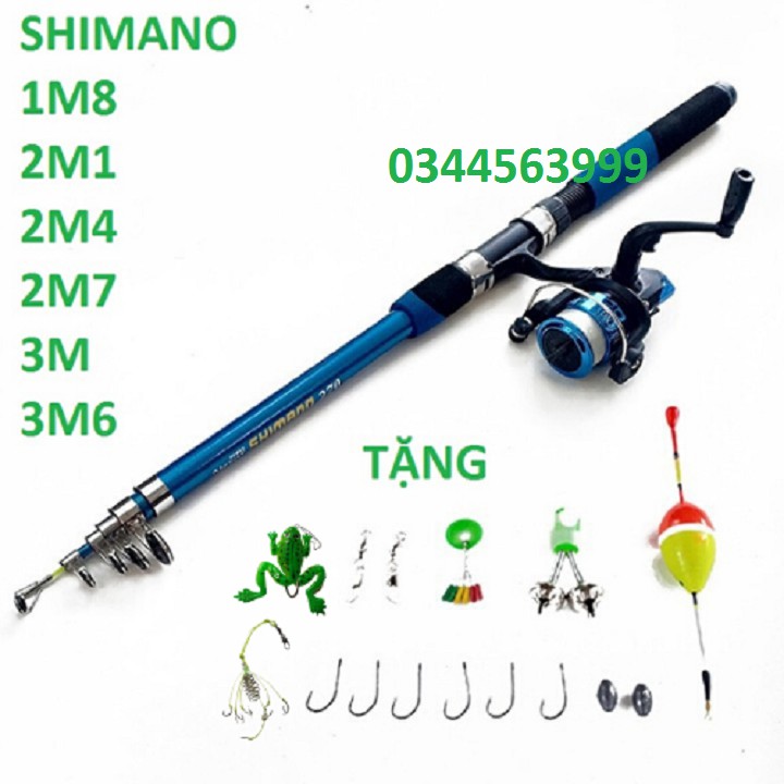 Bộ cần câu cáy shimano đủ size