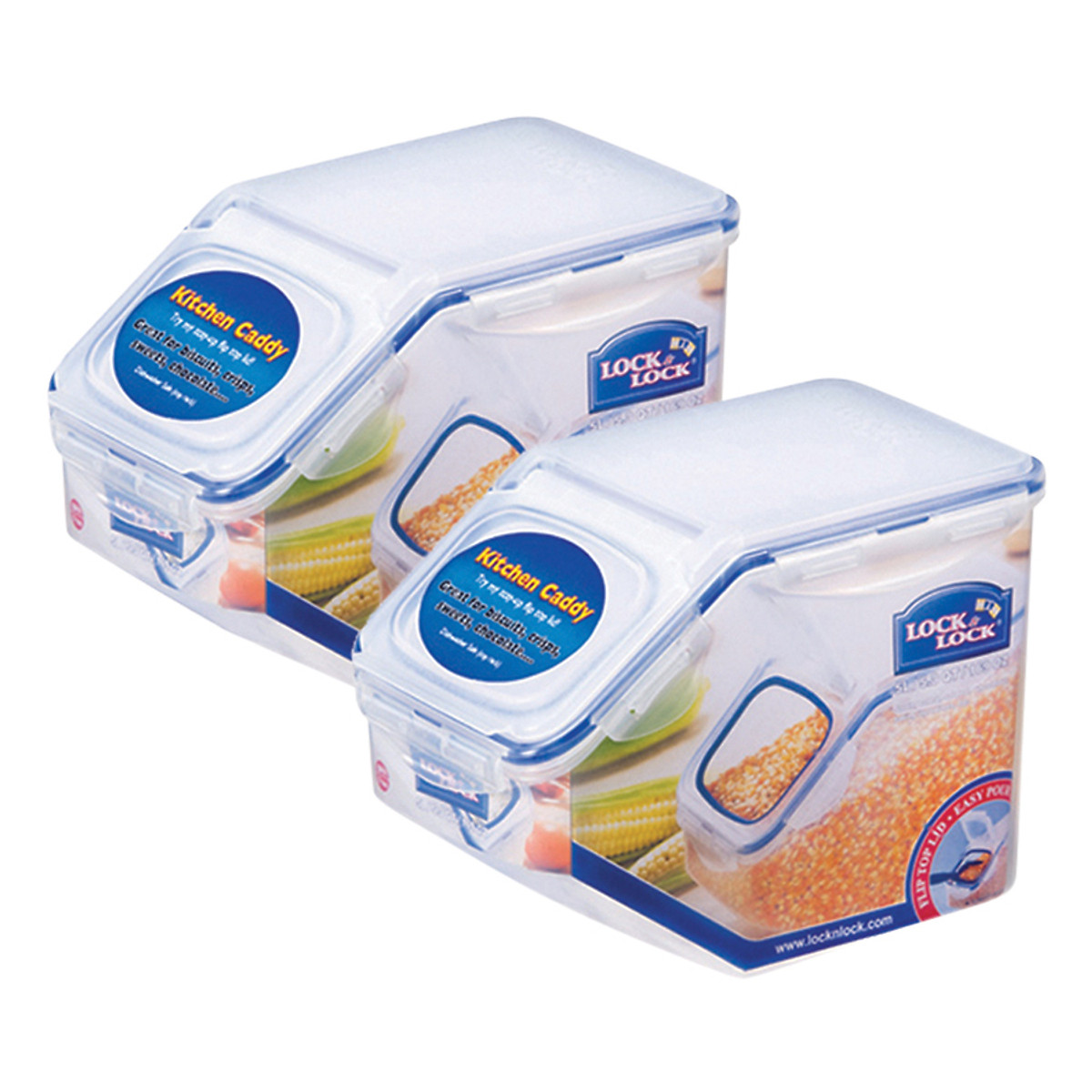 [Duy nhất 23.8 - Mua ngay] Bộ 2 Hộp Bảo Quản Lock&Lock Special W/Flip Lid HPL700S2 (5L/Hộp)