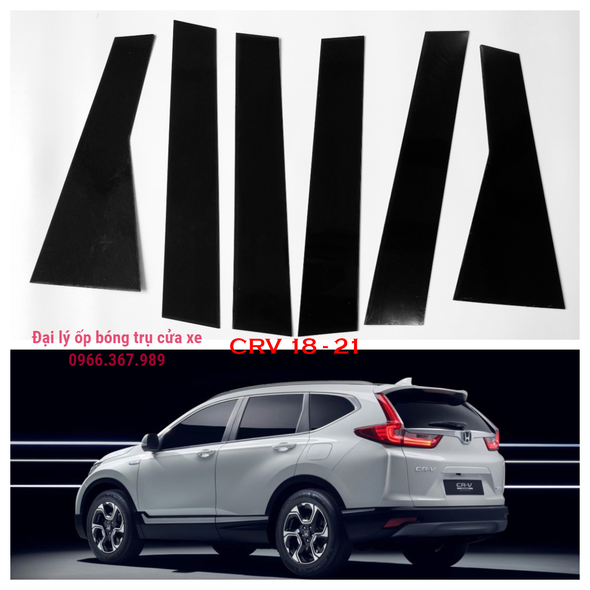 Ốp bóng trụ cửa xe ô tô Honda CRV