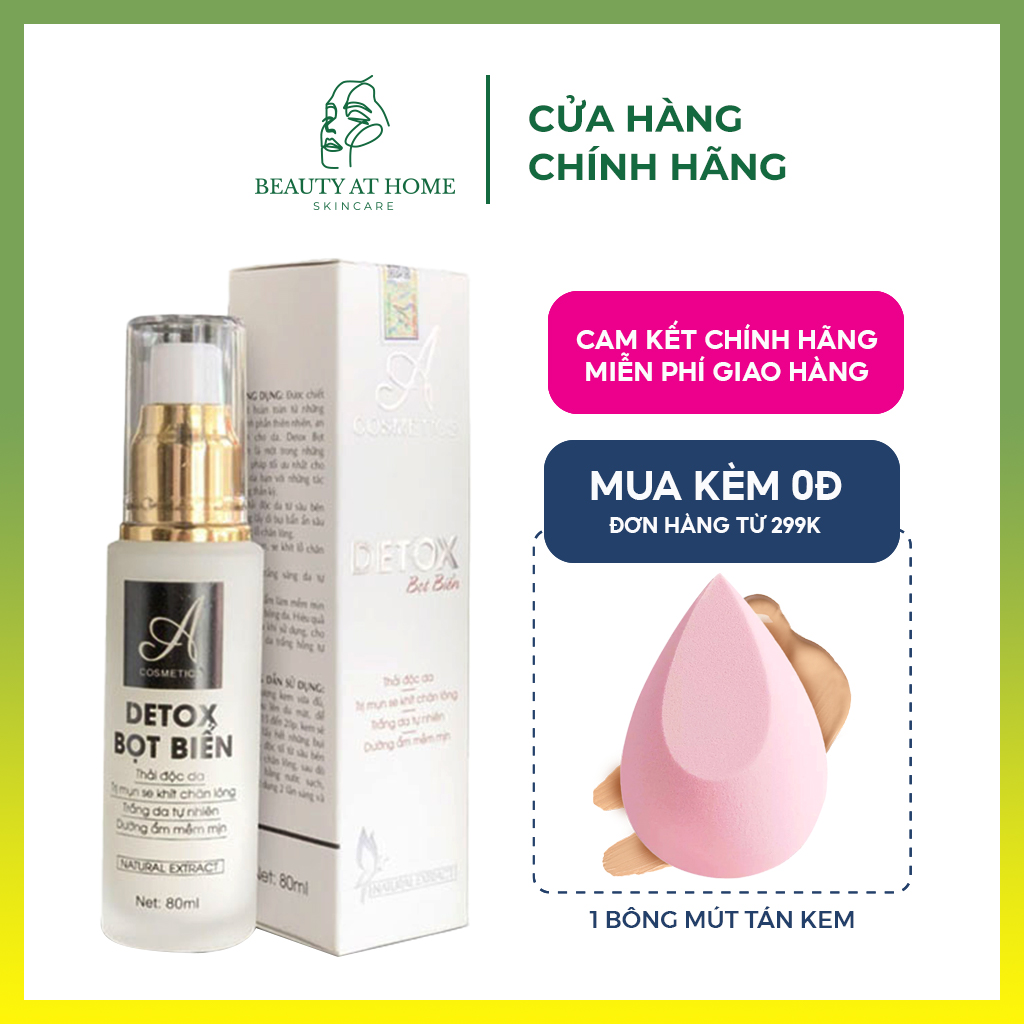 Detox bọt biển thải độc tố da A Cosmetics giúp thải toàn bộ độc tố Detox A Cosmetics 80ml - Beauty at home