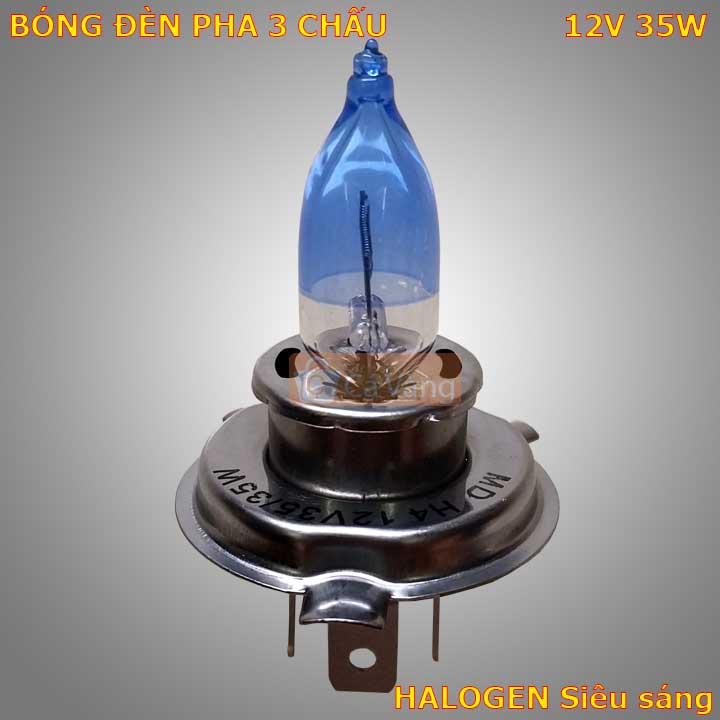 Bóng đèn pha h4xe máy 12v 35w halogen siêu sáng