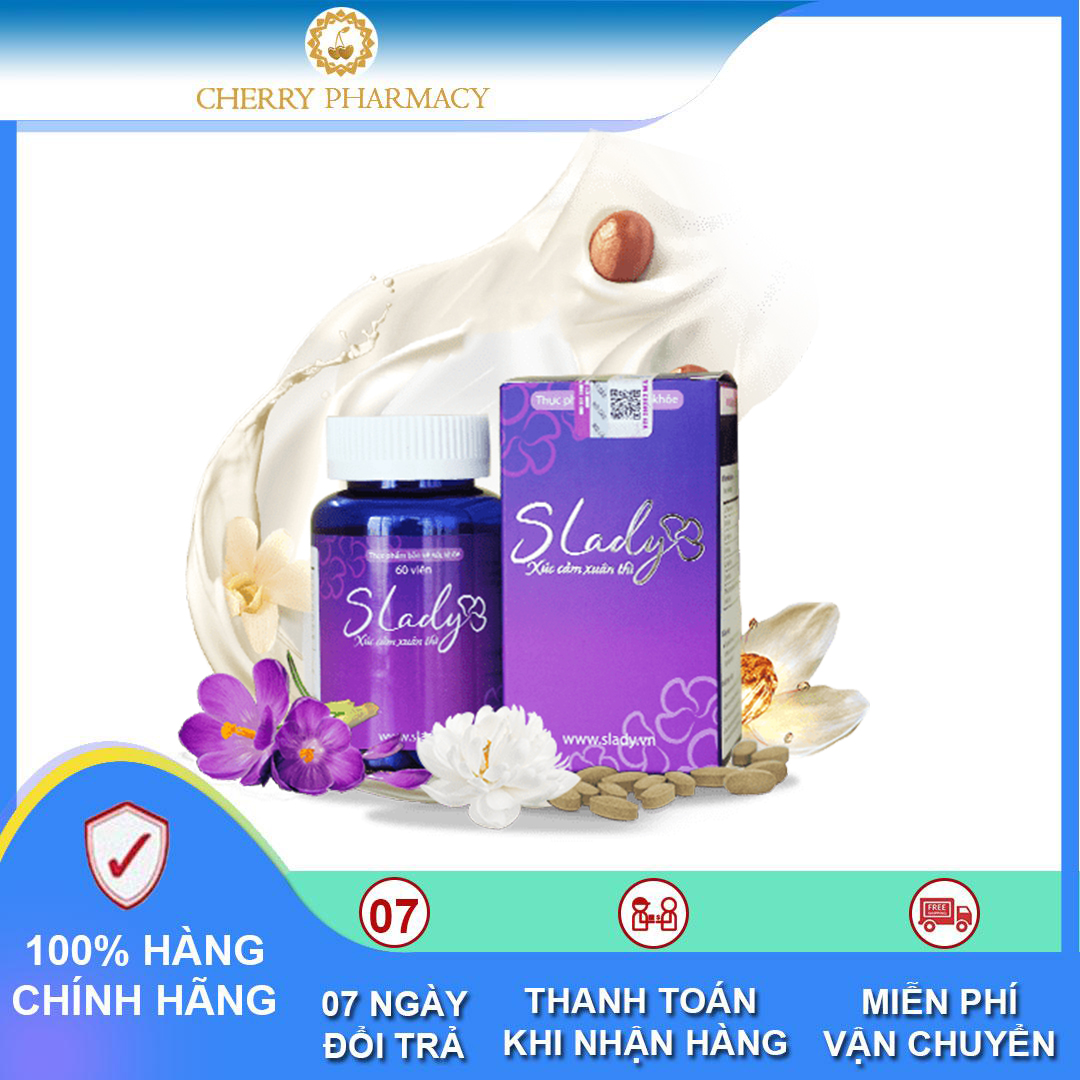 [HCM]Viên uống slady viên uống tăng nội tiết tố nữ 60 viên