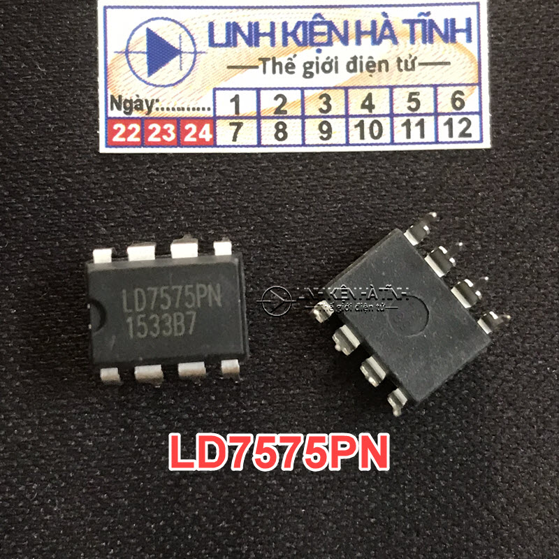Ic nguồn ld7575pn ld7575 dip-8