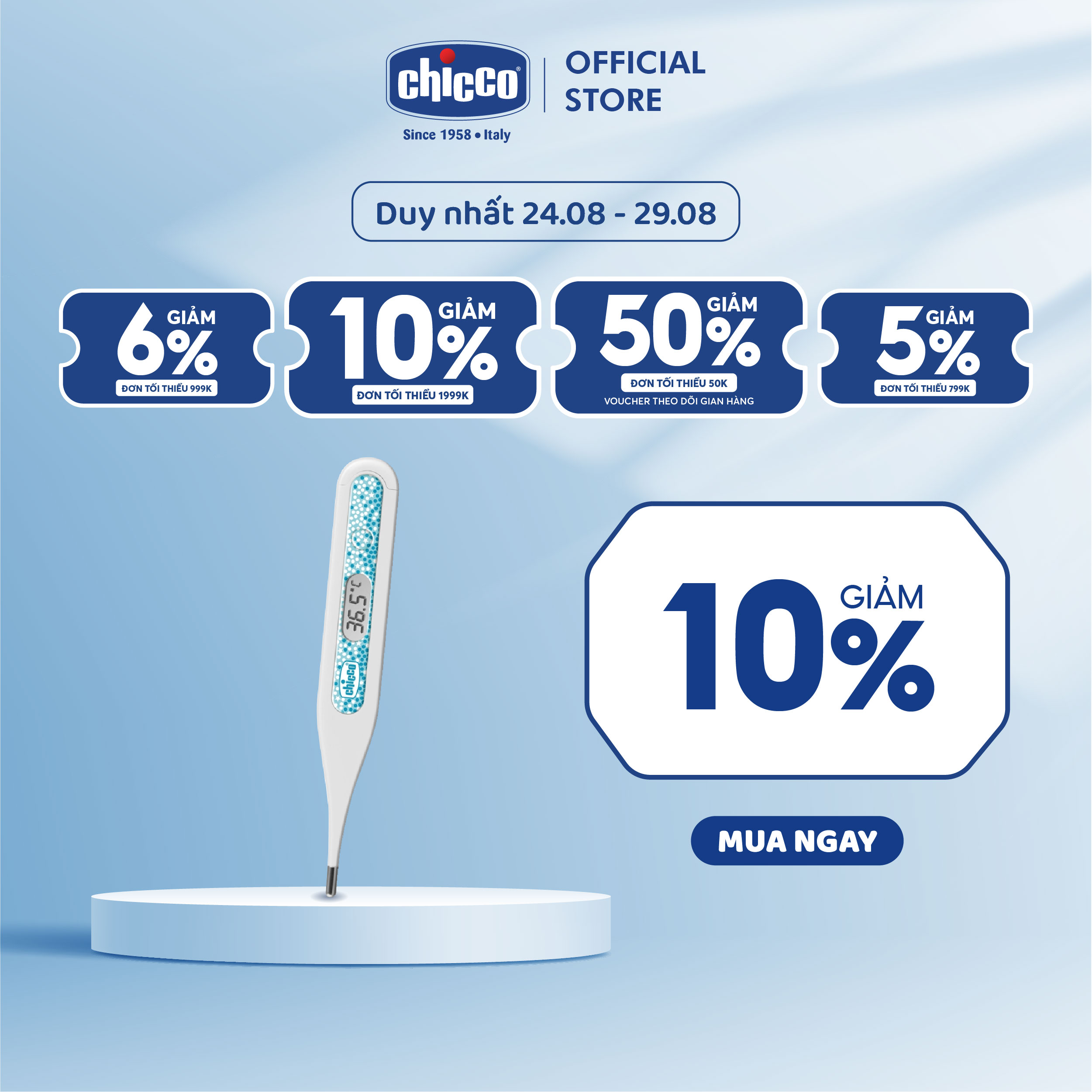 Nhiệt kế điện tử 3in1 Chicco