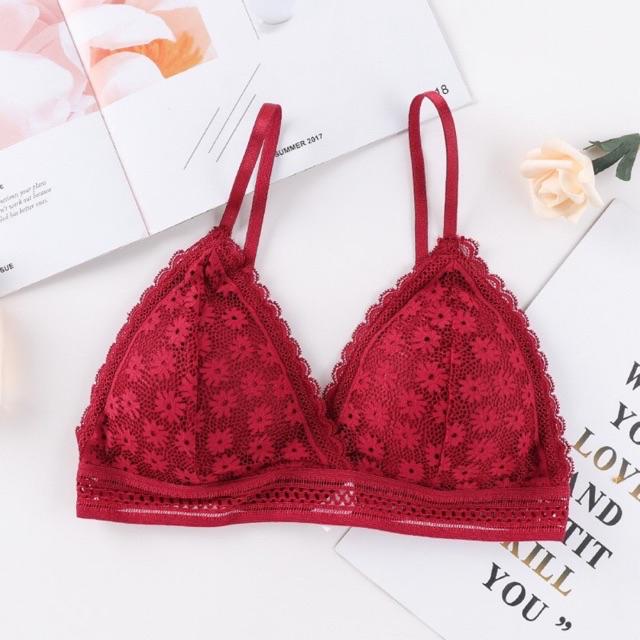 Áo Bra Ngàn Hoa Mút Mỏng Cài Sau 7338 nội y giá tốt