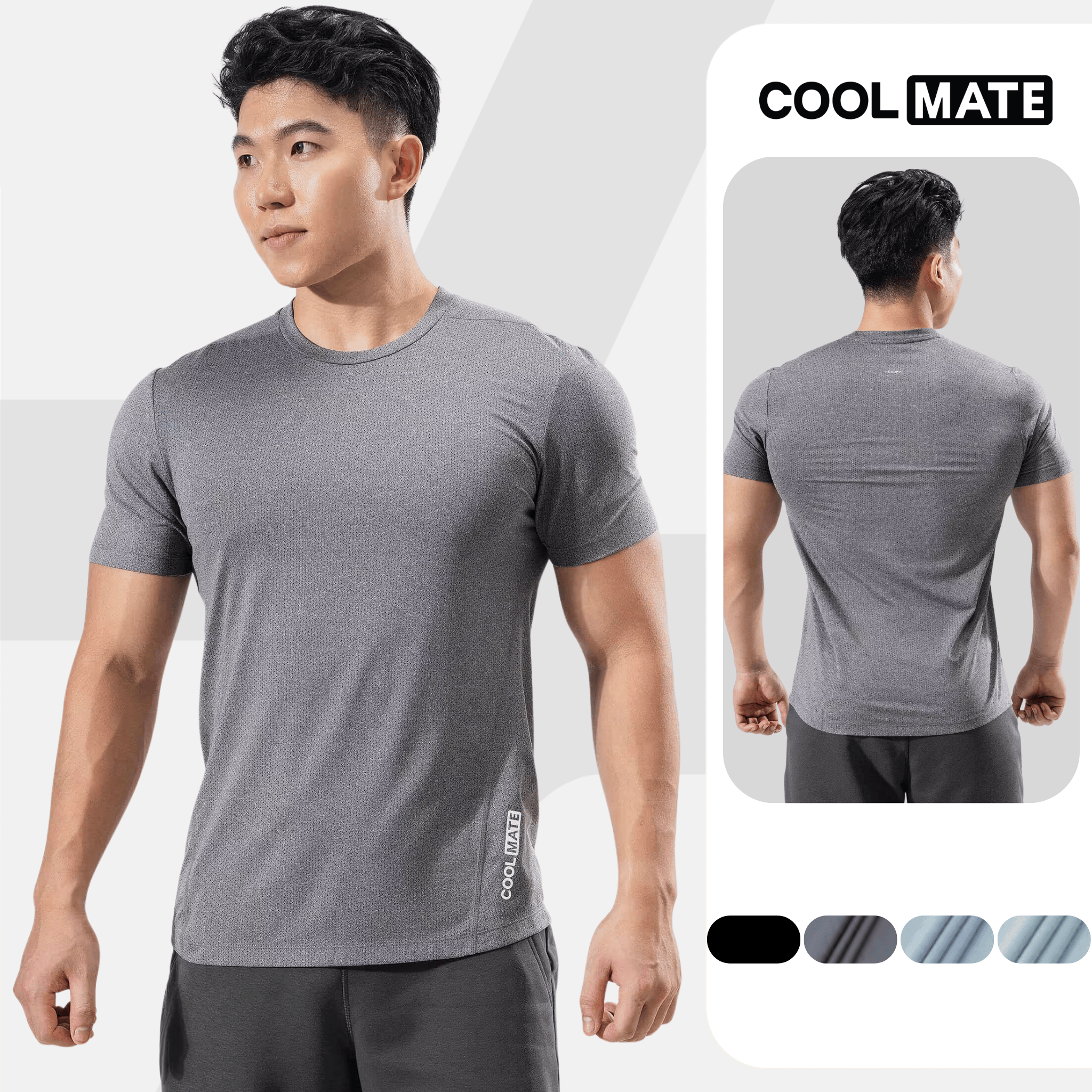 [GIÁ TỐT]Áo Thun thể thao Gym Essentials I vải Mesh Peach co giãn, thoáng khí - Coolmate