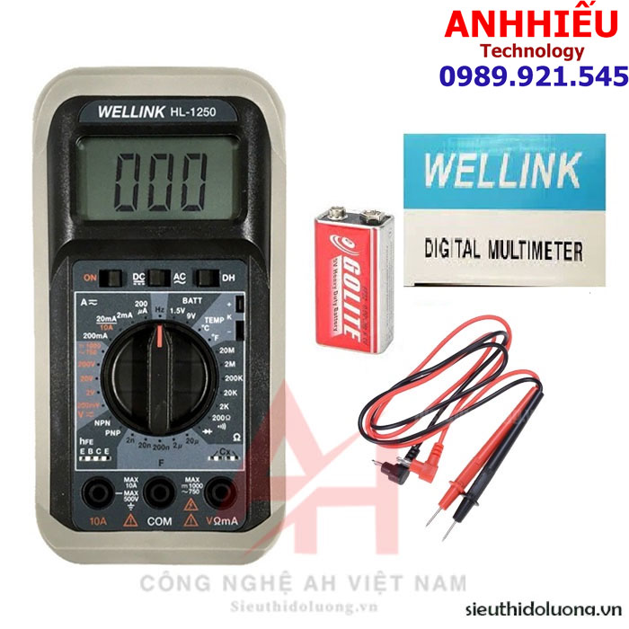 Wellink hl-1250 đồng hồ vạn năng wellink hl 1250