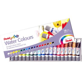 Màu nước pentel 18 màu dạng tuýp, Water color pentel set 18