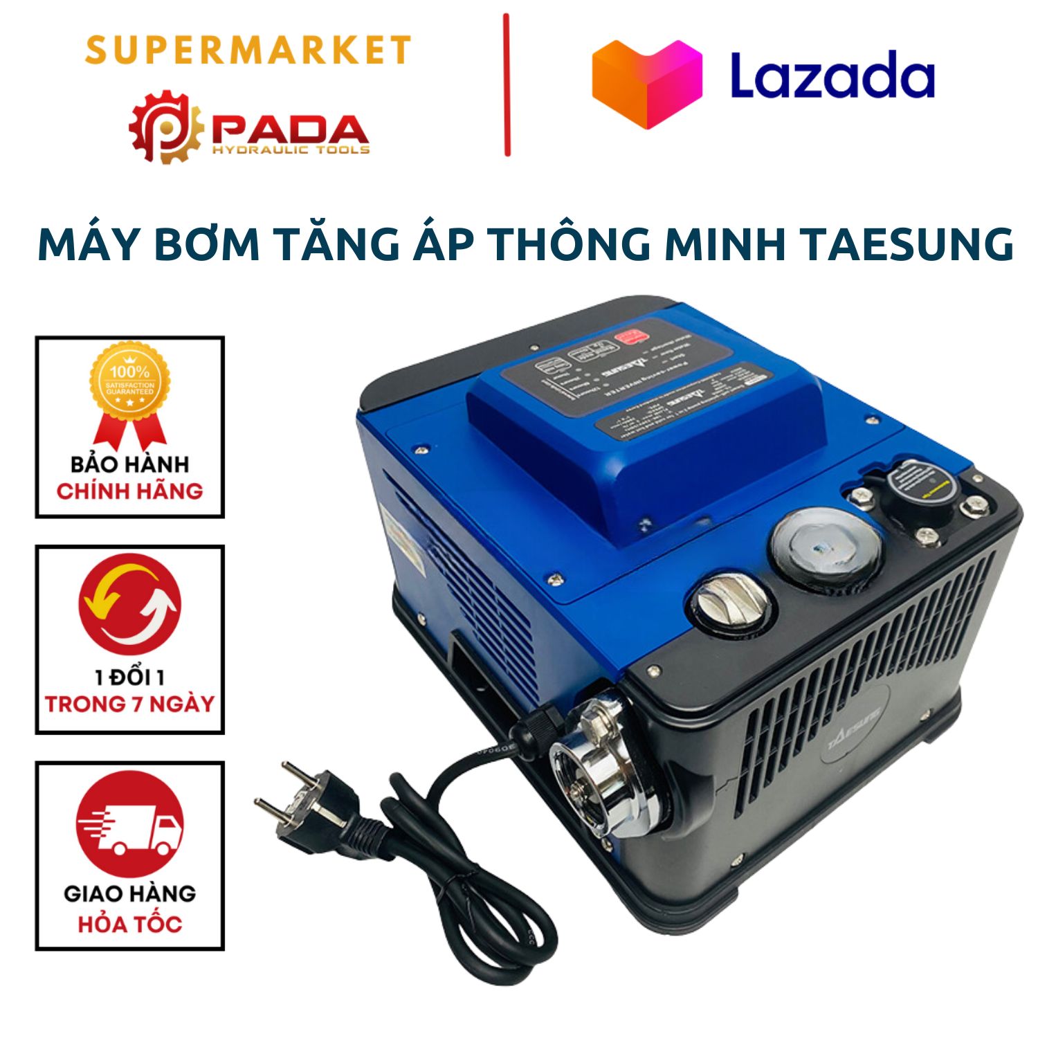 Máy Bơm Tăng Áp Thông Minh TAESUNG TS-200A-Bảo Hành 24 Tháng