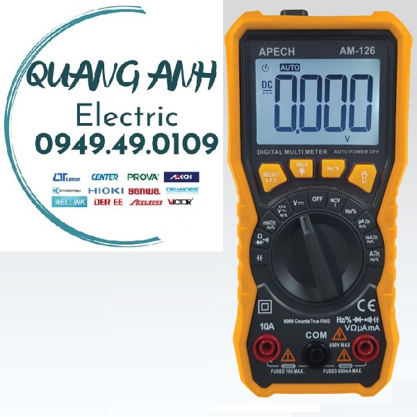 APECH AM - 126 Đồng hồ vạn năng điện tử APECH AM 126 (TrueRMS)