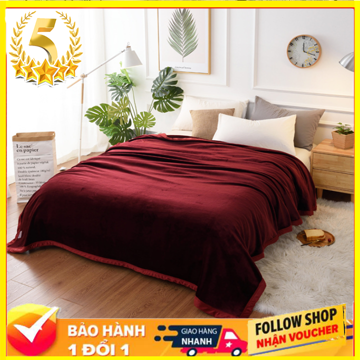 Chăn lông cừu muji nhung lông cừu 2 lớp 2m x 2,3m. Chăn mền nhung lông thỏ mùa đông, chăn nhung văn phòng lông mềm, nhung lông tuyết cao cấp