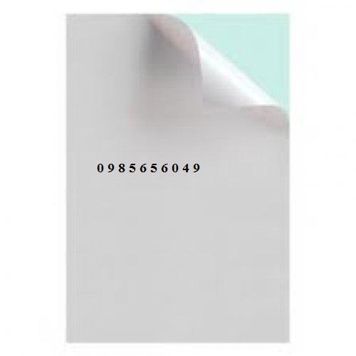 Giấy decal a4 đế xanh. 1 xấp 100 tờ