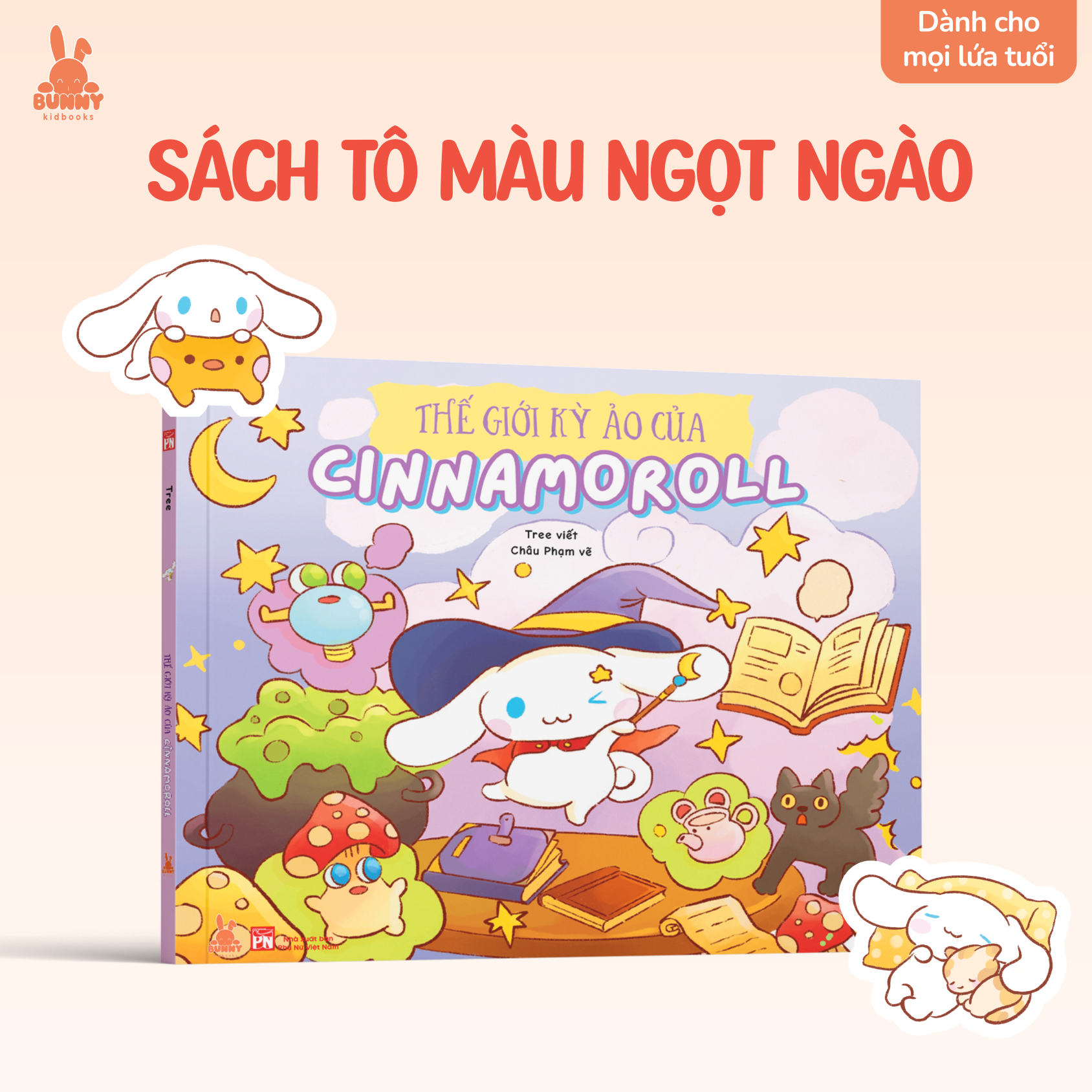 Sách tô màu Thế giới kỳ ảo của Cinnamoroll