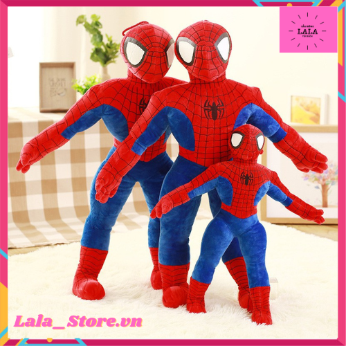 Gấu bông gối ôm siêu nhân người nhện size 30cm, 45cm-lyly88.vn mbthai01