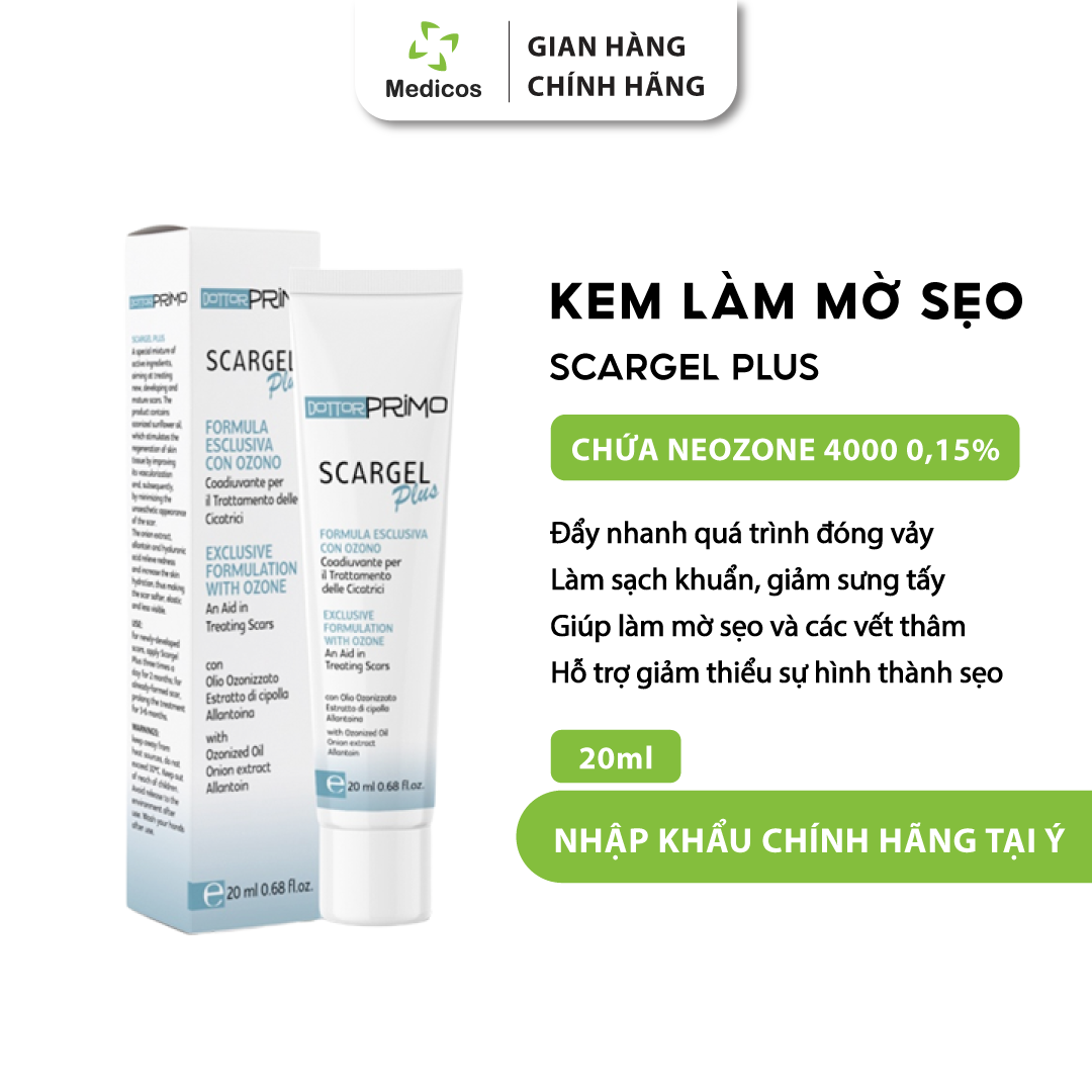 Kem Liền Sẹo DottorPrimo Scargel Plus Giúp Làm Mờ Sẹo Từ Giai Đoạn Vết Thương Còn Ướt