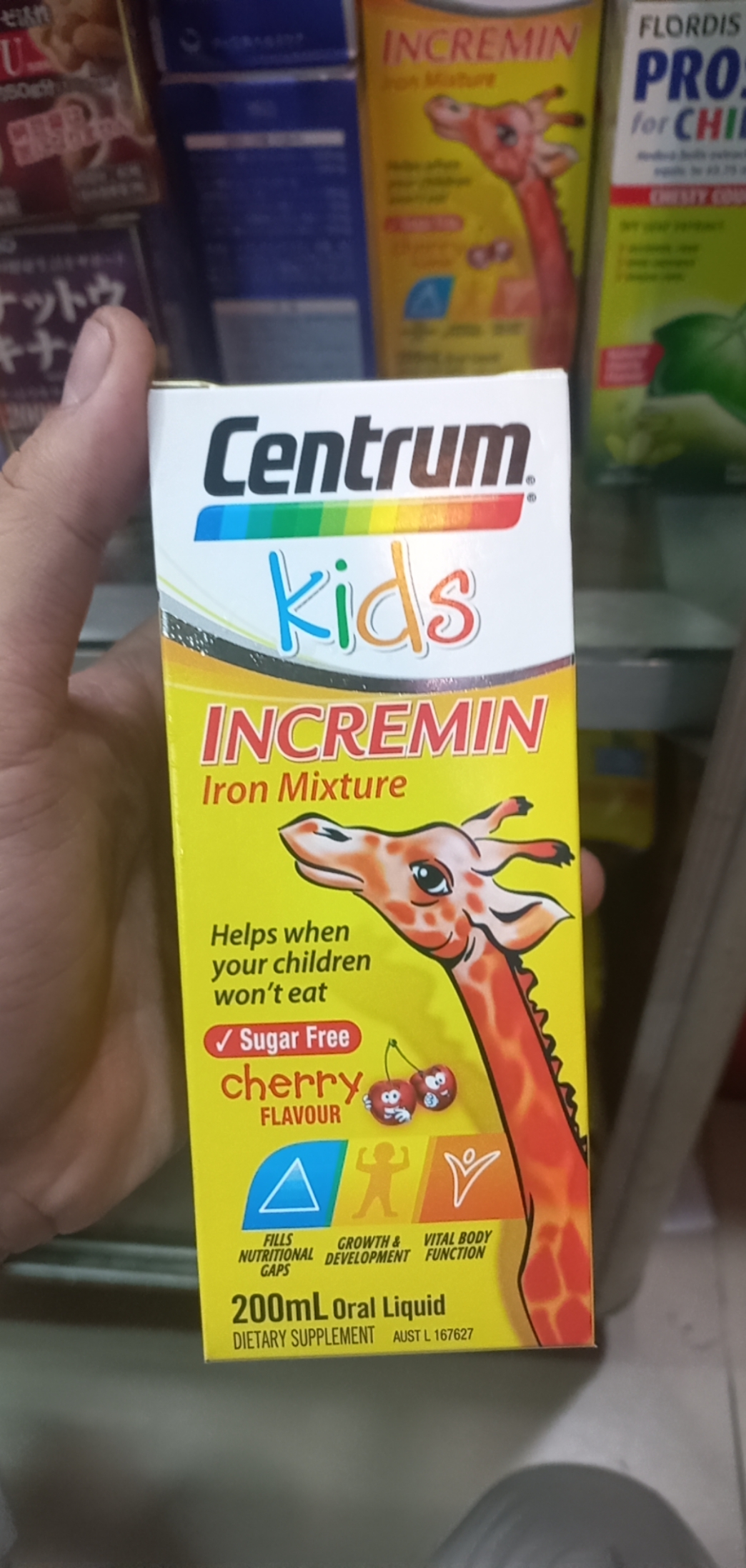 Centrum Kids Incremin Iron Mixture Cherry Flavour 200ml - Siro cho trẻ biếng ăn vị Cherry