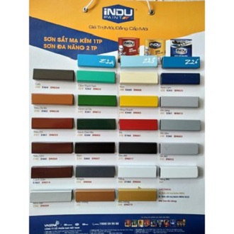 SƠN SẮT MẠ KẼM INDU MÀU KEM Z80 LON 1KG