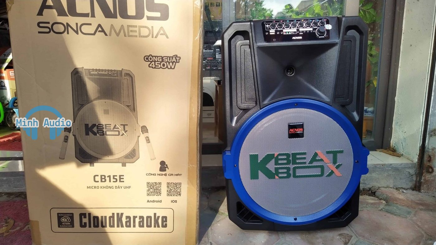 Loa kéo Acnos KBeatbox CB15E Bluetooth Loa bass 4 tấc