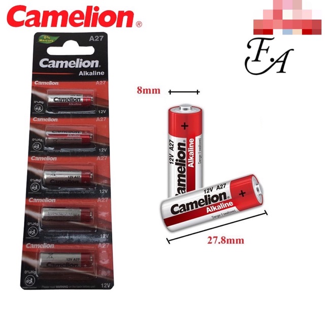 Vỉ 5 pin Camelion A23 12V pin chuông cửa , remote cửa cuốn , điều khiển từ xa... giá rẻ