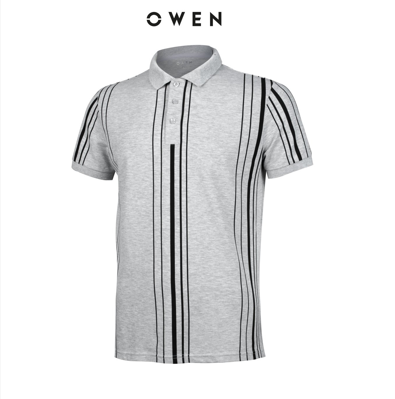 Owen - áo polo ngắn tay owen màu xám 21840- áo thun ngắn tay có cổ