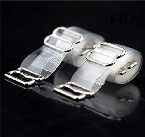 1 cặp (2 sợi) dây áo ngực trong suốt hàn quốc bản 1cm - loại tốt bền chắc - khoen kim loại - HIN Fashion P06