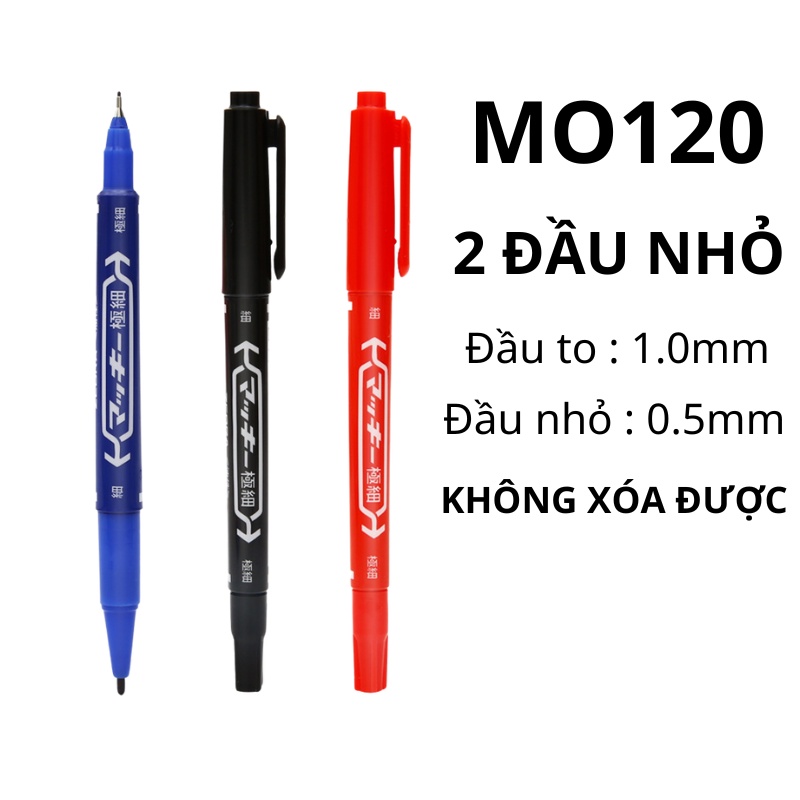 ✍Bút dạ dầu ĐỎ 2 đầu - Bút lông dầu không xóa được - Bút dạ kính viết đĩa