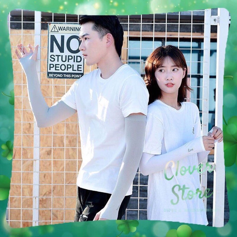 Ống tay chống nắng nam nữ thun lạnh xỏ ngón găng tay chống tia UV nam nữ