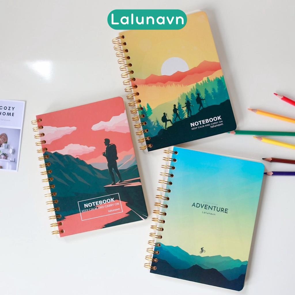 ✾ Sổ tay lò xo A5 160 trang 115 dày dặn viết calligraphy lưu bút nhật kýghi chép học tập - B96