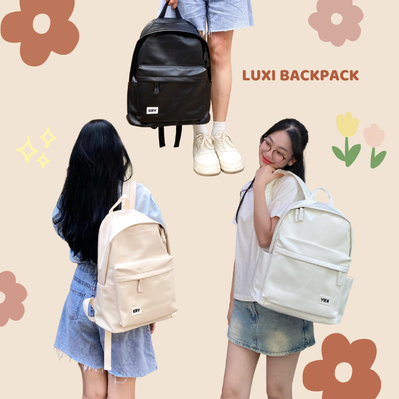 Balo nam nữ chất da pu size to 30x40cm vừa a4 ,lap 14 inch bl01