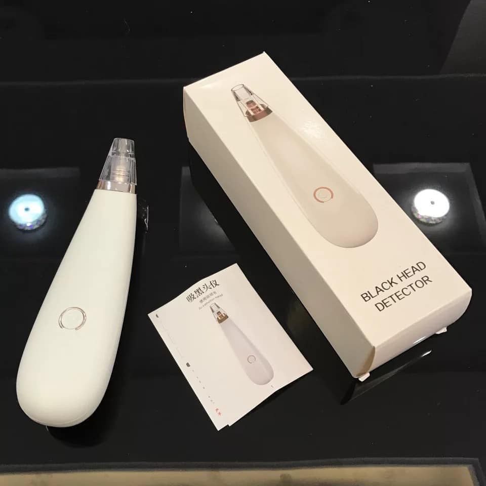 Máy hút mụn đầu đen mụn cám chăm sóc da mặt cao cấp + tặng kèm 3 đầu hút chất liệu nhựa ABS cao cấp + thép chống xước