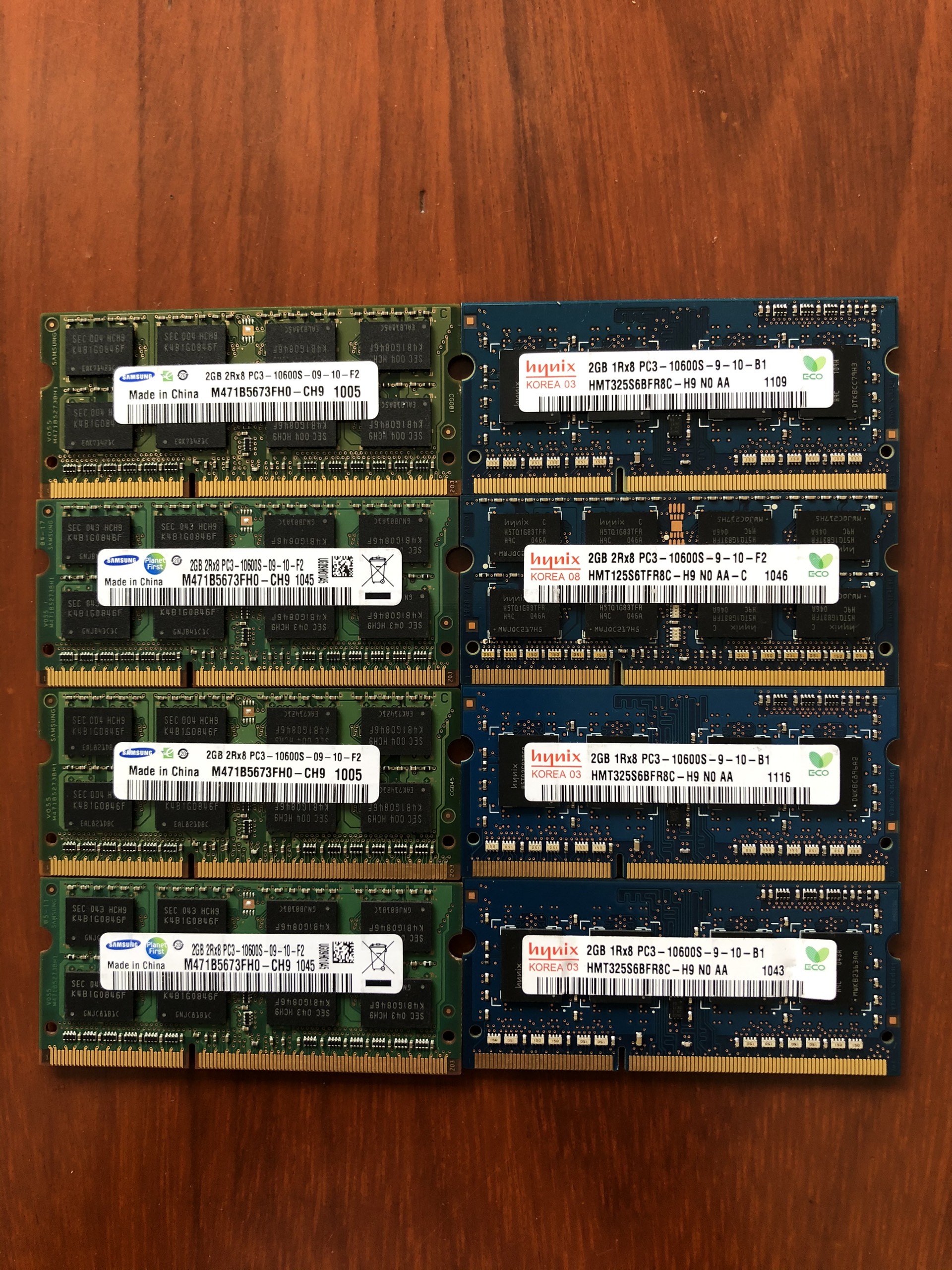 Ram laptop ddr3 pc3 2g buss | 1066 | 1333 |1600 hàng tháo máy