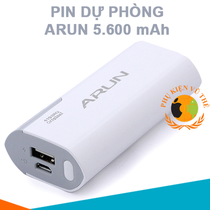 Pin Sạc Dự Phòng A-run Cao Cấp Dung Lượng 5.600mAh Y38S