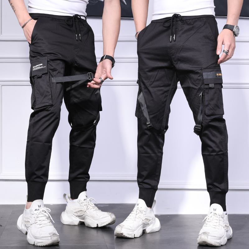 (chất kaki L1) Quần Jogger Nam Túi Hộp Phối Dây Bo Gấu Styles Đư Tg Phố Hàn Quốchời Trang 4HER JOGGER NAM 9000025C3
