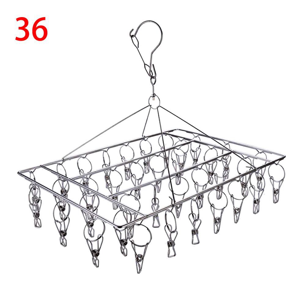 Giàn Phơi Đồ, Phơi Quần Áo 36 Kẹp Chất Liệu Inox Cao Cấp, Chắc Chắn
