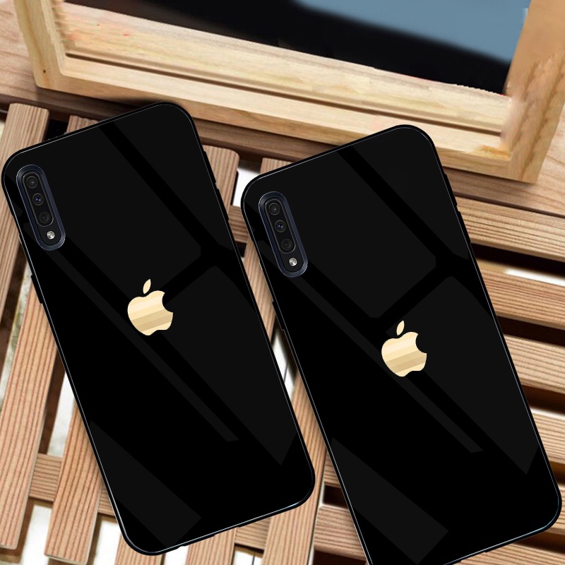Ốp Lưng Samsung A50, A50S, A30S, A70, A7 2018 Mặt kính cường lực cao cấp, sáng bóng, Thiết kế riêng