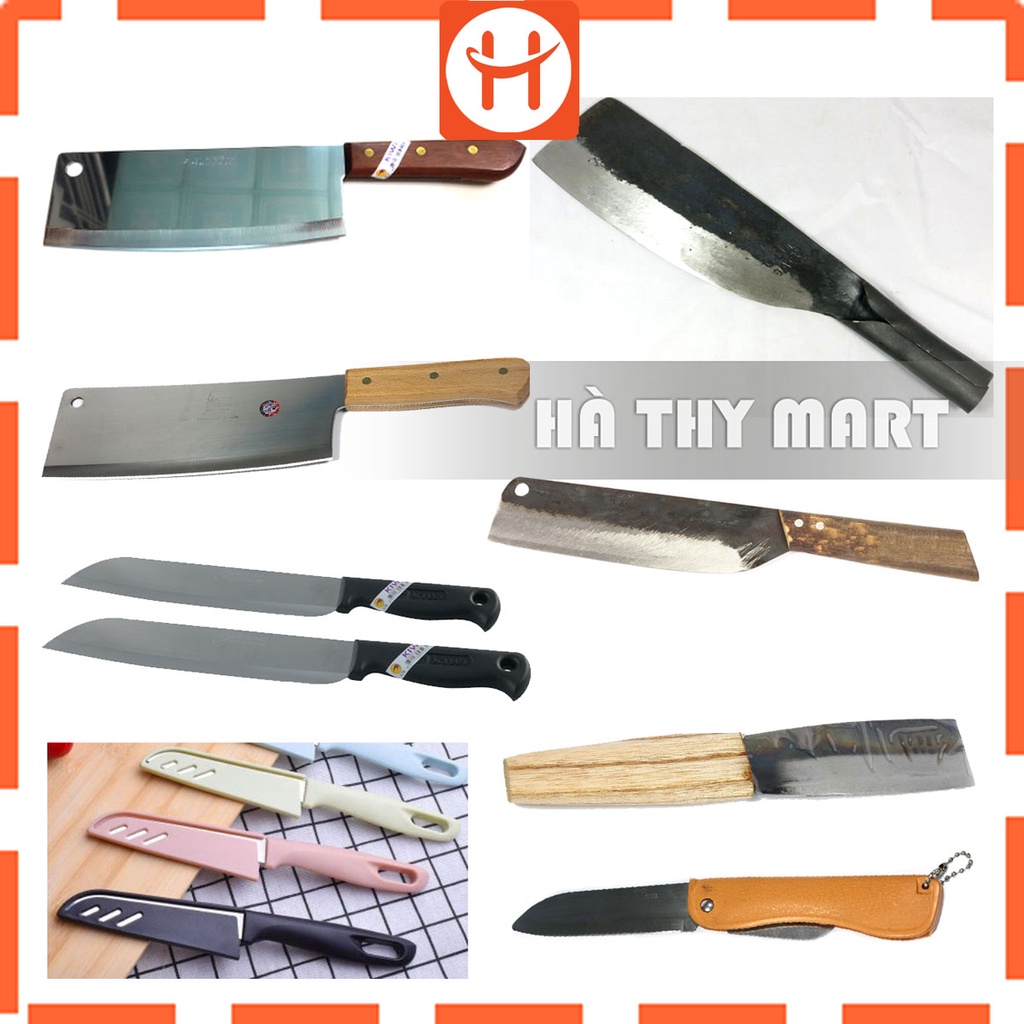 7 Mẫu dao chặt xương, chặt thịt gà - thái thịt - bổ hoa quả chuyên dụng