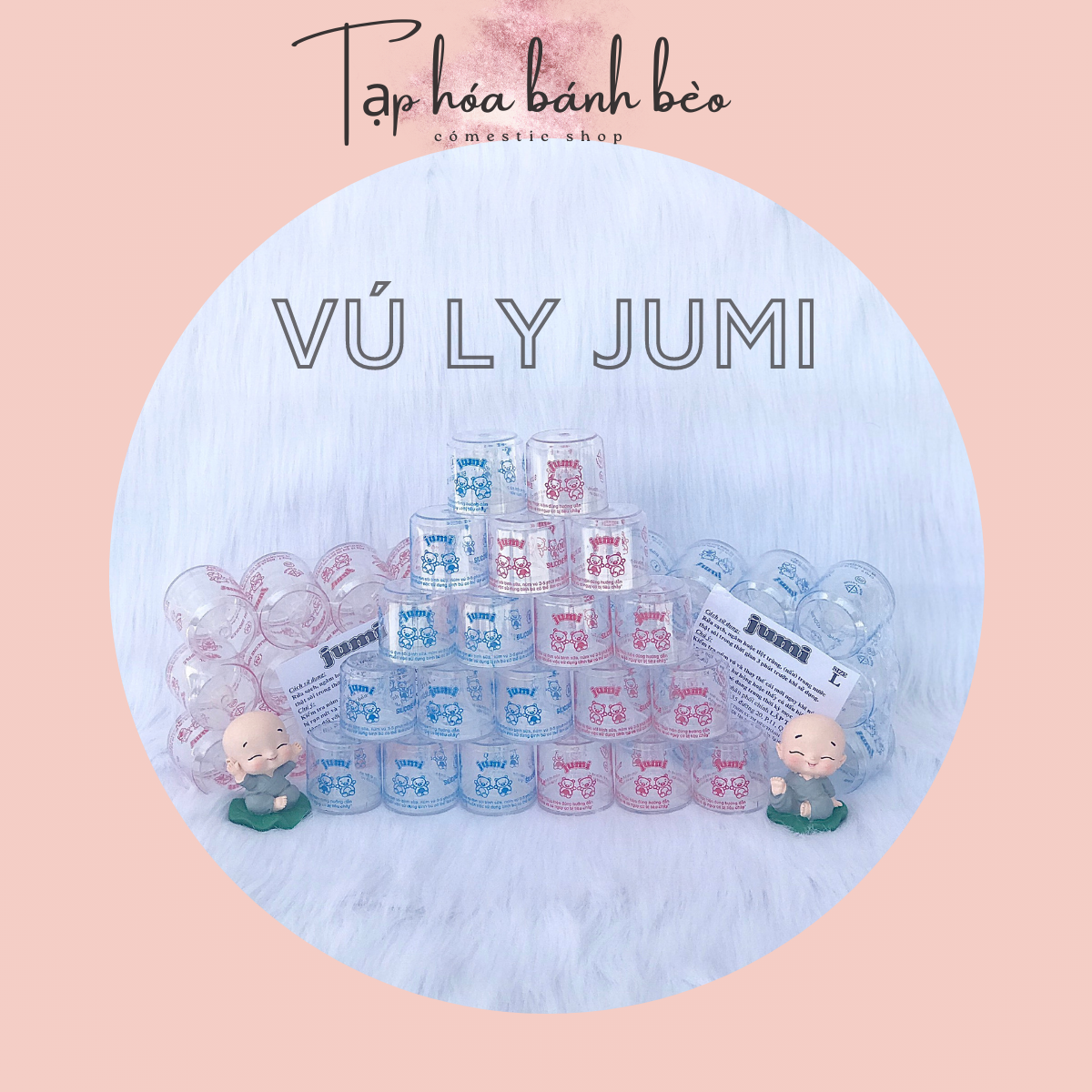 👶lố 12 cái núm vú jumi chính hãng cho bình cổ hẹp - chính hãng