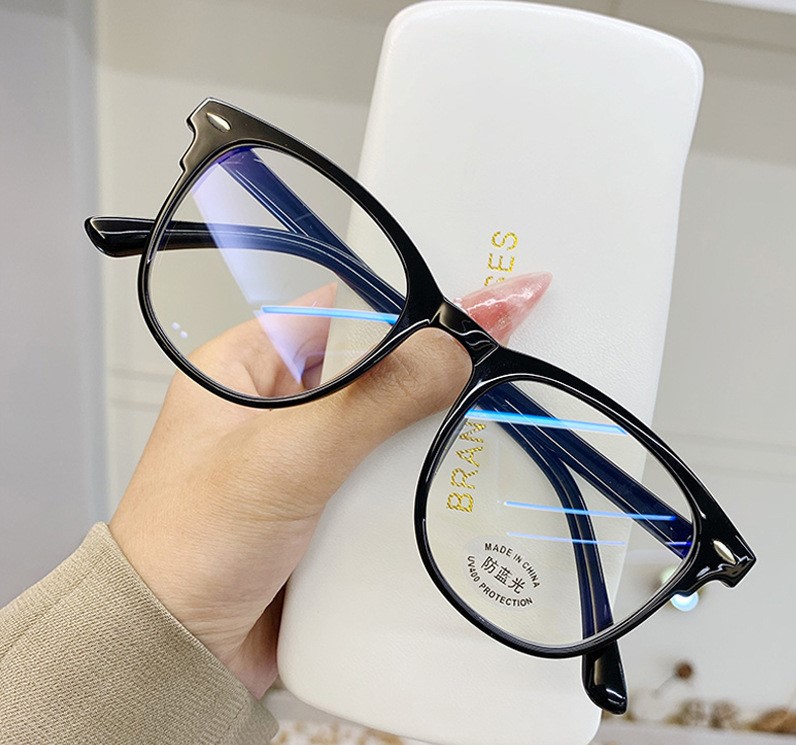 EYES PLUS - Kính mắt thời trang nam nữ phong cách vintage Gọng kính giả cận chống tia UV E10 - 1